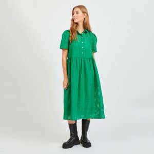 Vila - Vikiera s/s dress - Kjoler til hende - grøn - 38