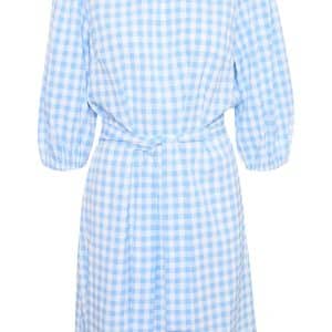 Kaffe Kaflare Kjole 10506244 60, Farve: Blå Gingham Orange, Størrelse: 40, Dame