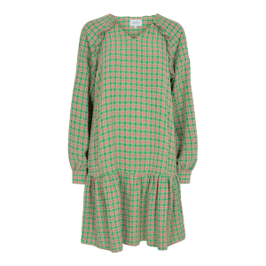 Liberté - Dana Dress LS - Green Pink Check - S